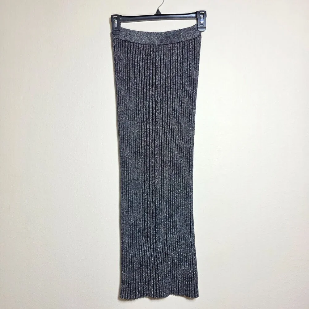 Tory Burch Lurex Stripe Knit Skirt Size XXS MSRP $498